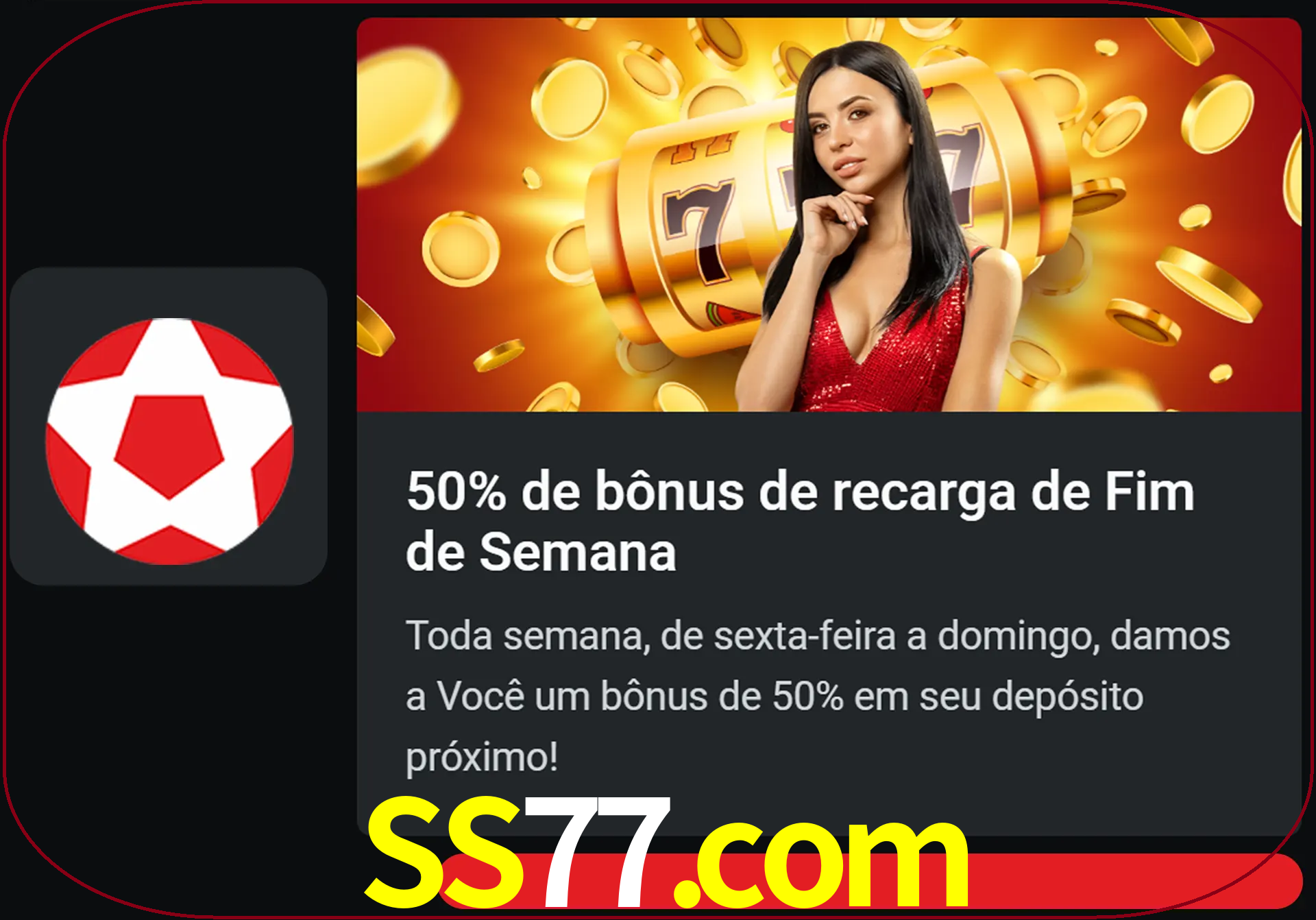 Volte a cada semana para receber novos bônus em dinheiro.