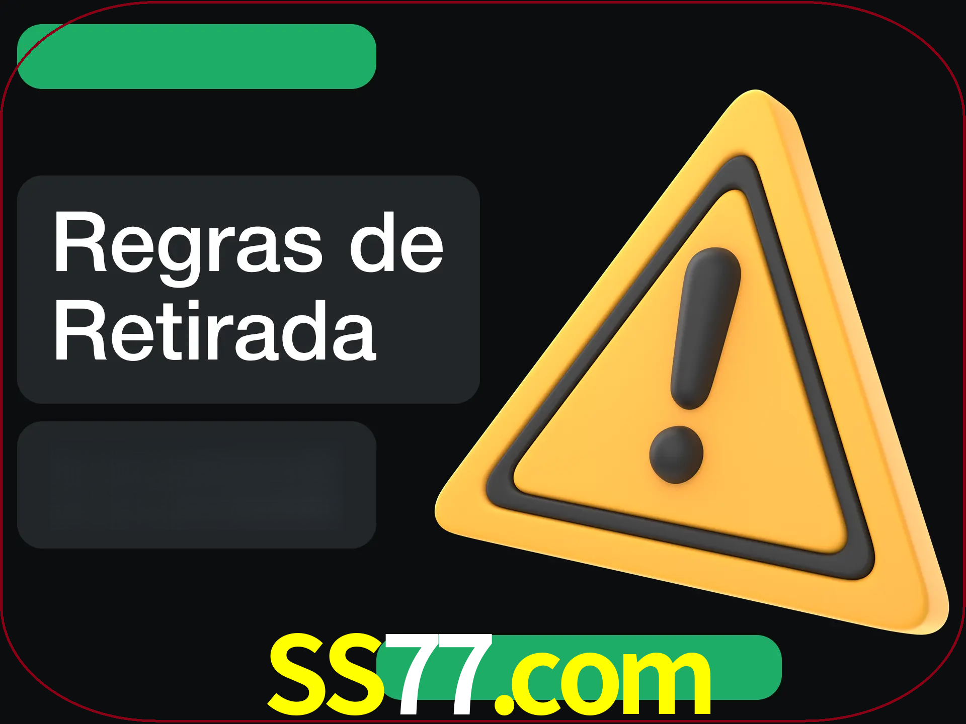Leia as regras antes de fazer primeiro comdawal.